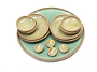Ginkgoblatt Sushi-Set fuer 4 Personen