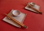 Grauer Punkt Sushi-Set